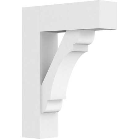 Standard Olympic Architectural Grade PVC Bracket With Block Ends, 3W X 14D X 18H